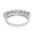 thumbnail image 3 of 1.9 TCW Solid 18 Kt White Gold SI Clarity HI Color Diamond Half Eternity Double Band Rings best jewellery website, 3 of 4