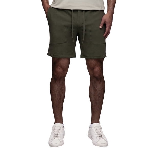 Shorts Lisos Hombre De Algodón Pima y Tela Texturizada