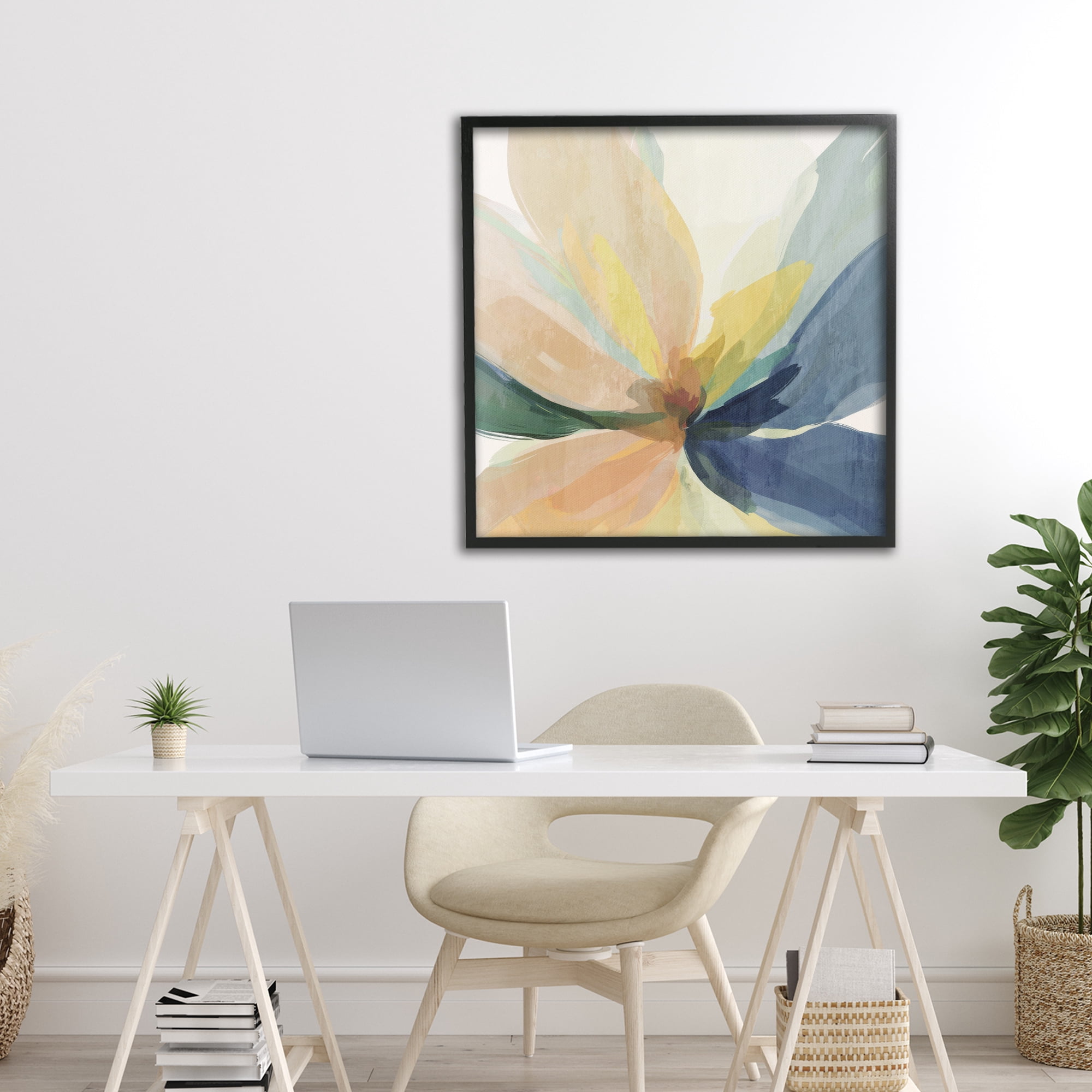 Stupell Industries Soft Harmonious Petals Black Framed Giclee Art, design by Irena Orlov