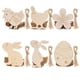 thumbnail image 2 of Decoración de Pascua de madera, huevos de conejo de pascua, colgante de pollito, decoraciones de fiesta de Pascua, rebanadas de madera sin terminar para regalo DIY, letrero decorativo, 2 of 4