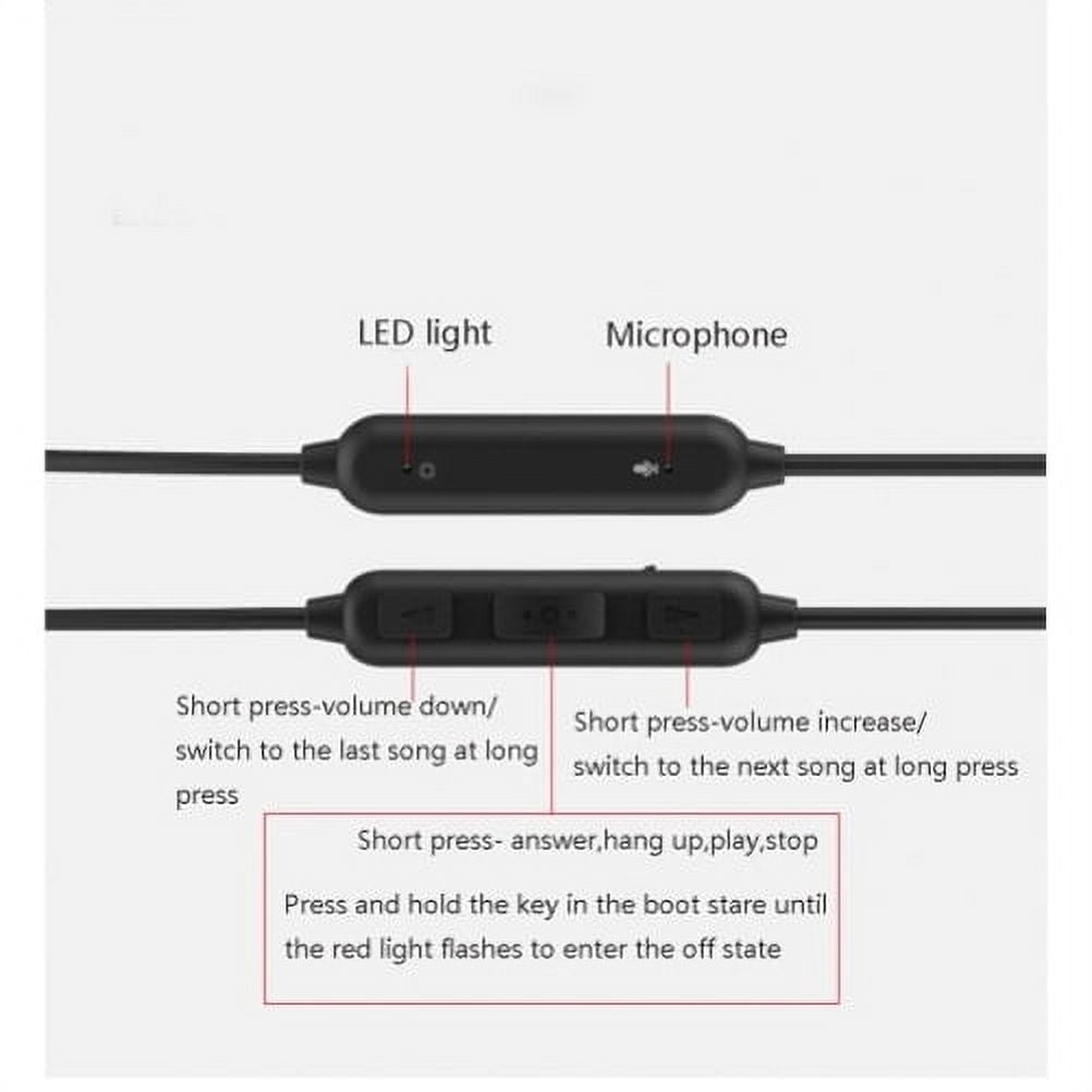 Earphones Sports Wireless Headset for for Google Pixel 4 / 4 XL Phones - Hands-free Microphone Neckband Headphones Earbuds Waterproof Hi-Fi Sound Q1V Compatible With Google Pixel 4, 4 XL