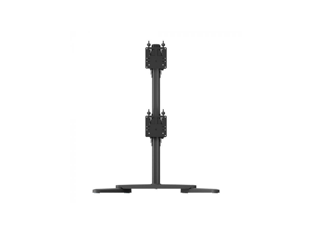 Atdec Freestanding Heavy Duty Dual Vertical Monitor Mount AWMS2BT75FSB