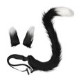 thumbnail image 4 of Diadema con orejas de gato para cosplay, ideal para niños y adultos. Regalo perfecto para disfraces y espectáculos. Blanco y negro, 4 of 9