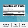 thumbnail image 5 of Primal Magnesium Glycinate Supplement (420mg) 120 Capsules - Gluten-Free, GMO-Free, 60 Servings, 5 of 5