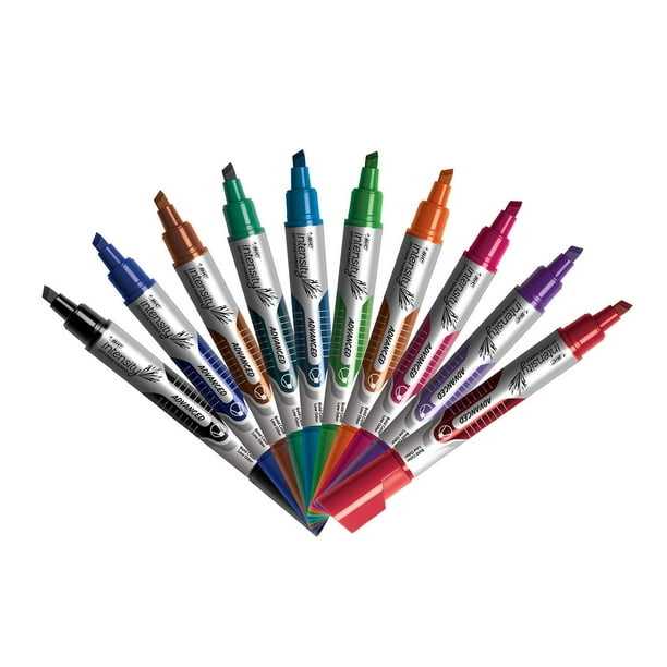 BIC Low Odor and Bold Writing Dry Erase Marker, Chisel Tip, Assorted Colors, 12ct.