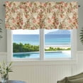 thumbnail image 3 of Rose Fall Farmhouse Short Window Curtain Valances, Thanksgiving Vintage Pastoral Botanical Flowers Rod Pocket Kitchen Valances for Living Room Bedroom Bathroom Cafe 60" x 18", 3 of 8