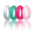 thumbnail image 6 of Opolski 10Pcs Couple Ring Beautifully Versatile Flexible Smooth Decorative Silicone Flash Powder Ring, 6 of 24