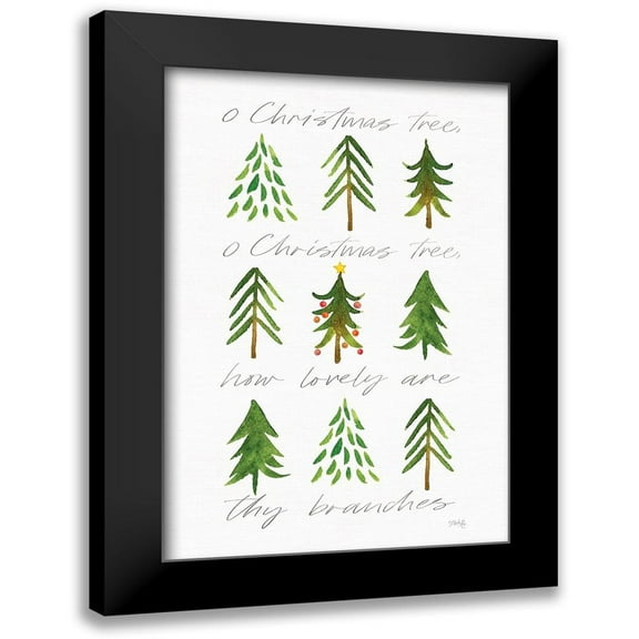 Rae, Marla 11x14 Black Modern Framed Museum Art Print Titled - O Christmas Tree
