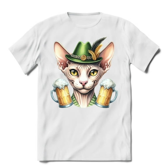 Best Sphynx Dad Proud Beer Lover Happy Oktoberfest Shirt T-shirt Unisex Merch Cat Lover Kitten Owner Gifts Idea - 02016