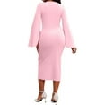 thumbnail image 2 of Women Sexy Dress Bodycon Work Dress Elegant Pencil Dress, 2 of 11