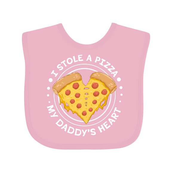 Inktastic I Stole a Pizza My Daddy's Heart Boys or Girls Baby Bib