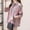 Pink, variant on Aloohaidyvio Womens Button Down Flannel Shirts Long Sleeve Plaid Shackets Business Casual Blouse Top