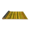 thumbnail image 2 of Ahgly Company Indoor Round Oriental Yellow Modern Area Rugs, 3' Round, 2 of 4