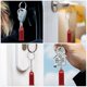 thumbnail image 4 of Telephone Booth Pendant Keychain for Decoration 2Pcs Zinc Alloy Multi Color, 4 of 5
