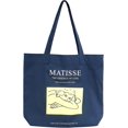 thumbnail image 1 of Bolso de lona estético para mujer, bolso gráfico con cremallera, bonitos bolsos de lona con bolsillos, 1 of 5