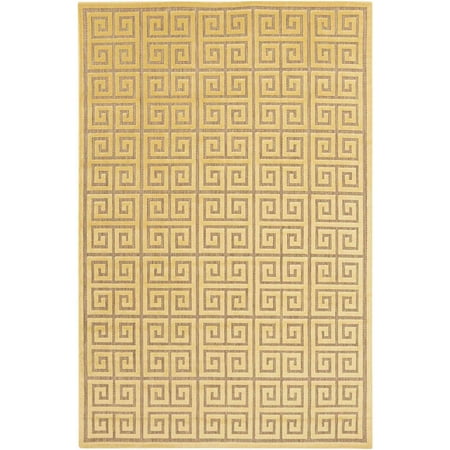 apartment AH Malibu Machine Made Geometric Indoor/Outdoor Area Rug, Yellow