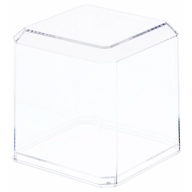 Pioneer Plastics Clear Acrylic Baseball Display Cases, 2.3125" x 2.3125