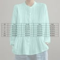 thumbnail image 3 of Endives Women's Pleated Shirt With Retro Front Pleats Soft Linen Shirts Easy Regular Fit Elegant Design Tops, 3 of 5