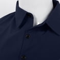 thumbnail image 5 of Kaerm Fake Collar Detachable Dickey Collar Blouse for Men Half Shirt Faux False Collar Joker Shirt Decorative Collar Navy Blue 41, 5 of 6
