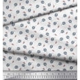 thumbnail image 2 of Soimoi White Rayon Fabric Berries & Leaves Printed Fabric 1 Yard 56 Inch Wide, 2 of 3