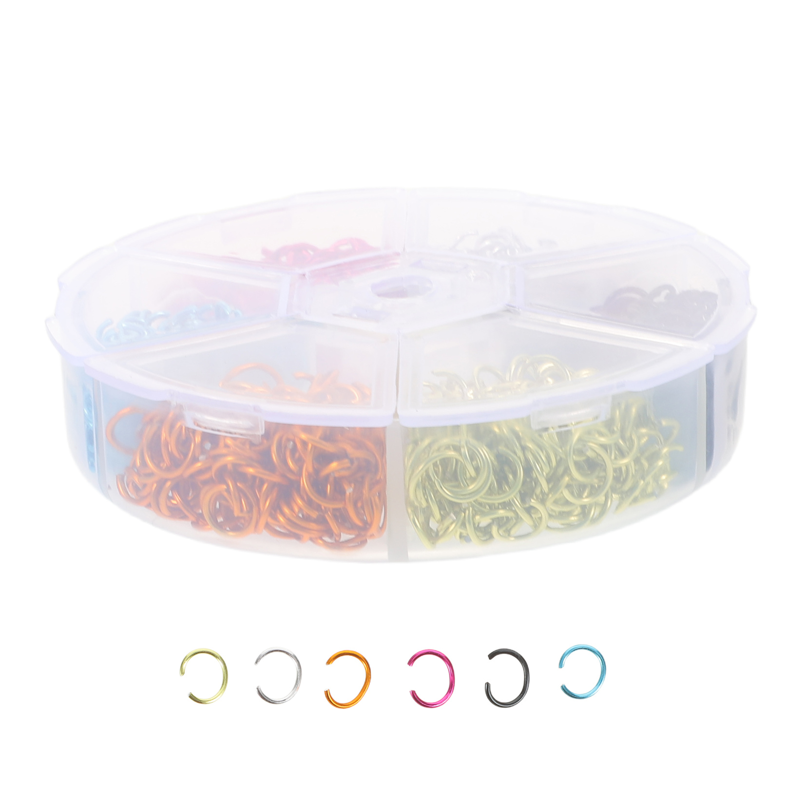 DEEPCRAFF Easy Install Jewelry Jump Rings Aluminum Open Connectors for DIY Bracelets Ears