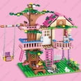 thumbnail image 5 of Casa del árbol de la amistad para niñas, bloques de construcción, Villa, Castillo, modelo, figura de niña, muñeca, juguete, venta al por mayor y al por menor, regalo de ladrillo Compatible, 5 of 5
