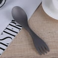 thumbnail image 2 of 100% Pure Titanium Spork Spoon Fork Combo Cutlery Utensil Picnic Gadget, 2 of 6