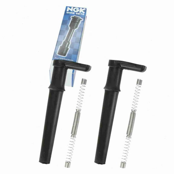 2 pc NGK 58908 Ignition Coil Boots for 02529 128042 2529 35-7013 36-2017 50034 50034-1 671-8155 702420 727420 SPB109 SPP46 SPP46E Direct Spark Plug Wire