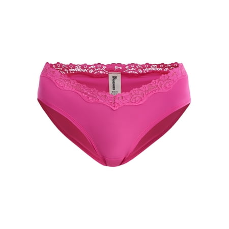 No Boundaries Women s Body Base Hipster with Lace Panty  Sizes XS to XXXL