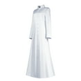 thumbnail image 3 of Black and Friday Clothing Sales Idoravan Coats for Women Plus Size Woman Solid Long-sleeved Button Robe Costume Cosplay Chaplaincy Coat White XXL, 3 of 3