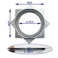thumbnail image 2 of Lazy Susan Hardware 6 pulgadas, paquete de 10 placas de rodamiento giratorias cuadradas, capacidad de 500 libras, rodamientos de plataforma giratoria Lazy Susan para bandejas de servir, estantes de al, 2 of 5