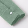 thumbnail image 5 of Kaprioy Long Sleeve Shirts for Womens Button Down Shirts Long Sleeve Tops Casual Collared Blouses Loose Fit Fall Clothes Light Green, S, 5 of 9
