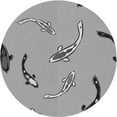 thumbnail image 1 of Ahgly Company Indoor Round Patterned Platinum Gray Area Rugs, 7' Round, 1 of 6