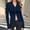 Navy, variant on Womens Button Down Ruched Blouse Long Sleeve Shirts Slim Fit Aesthetic 2026 Spring Summer Tops Navy XL