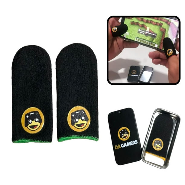 Dedales Gamer Premium Guantes para Dedo Fibra de Carbono Elite V6 Original Pro Gaming Competitivo Transpirable Antisudor Fundas Touch Flexibles Resistentes