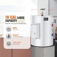 thumbnail image 3 of Electric Water Heater 10 Gallon Tank Instant Hot Water Heater 1.6Kw Tankless Water Heater w/ LED Display Knob Control IPX4 ,Tool, 3 of 7