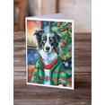 thumbnail image 2 of Border Collie Christmas Greeting Cards Pack of 8 7 in x 5 in, 2 of 3