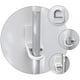 thumbnail image 2 of 3 ganchos adhesivos de pared para fregona, sin perforaciones, para el baño (blancos), 2 of 7