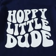 thumbnail image 5 of Okbabeha Baby Boy 3 Piece Easter Set, Short Sleeve Letter Print Romper + Elastic Waist Carrot Pants + Hat Infant Toddler Clothes Outfits, 5 of 8