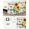 thumbnail image 3 of Sunflower Butterfly Bed Skirt King Size 18" Drop You Are My Sun Shine Vintage Farmhouse Ruffled Wrap Around Bed Skirts Adjustable Elastic Bedskirt Dust Ruffle for King Size Bed, 3 of 7