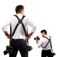 thumbnail image 2 of Camera Harness, Dual Camera Harness for Photographers, Leather Camera Strap for Two-Cameras for Strap（black）, 2 of 5