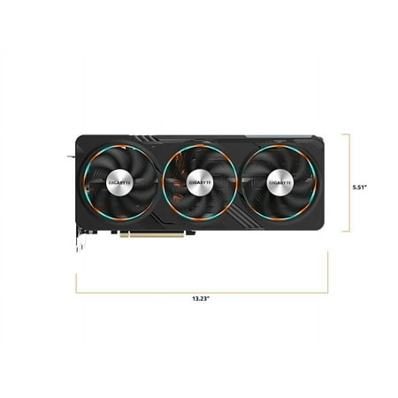GIGABYTE - NVIDIA GeForce RTX 4070 Ti SUPER Gaming OC 16GB GDDR6X PCI Express 4.0 Graphics Card - Black