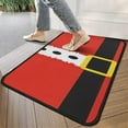 thumbnail image 4 of Red Christmas Santa Costume Pattern Door Rugs,Washable Non Slip Door Mats Indoor,Decorative Door Mats,Entry Mat Indoor for Entrance,Bedroom,Kitchen,Bathroom,30"x17", 4 of 6
