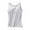 DB02_Gray, variant on Women's Shelf Bra Camisole Tops Adjustable Standard Strap Cami Tank Solid Color Casual Undershirts Pink 4XL