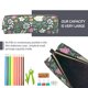 thumbnail image 5 of Easygdp Retro Bunny Floral para Estuche de Lápices de Cuero, Estuche de Papelería de Cuero, Estuche de Gran Capacidad con Cremallera, 5 of 7