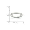 thumbnail image 2 of 10k White Gold 3mm Ltw Milgrain Half Round Band Size 6 Ring, 2 of 2