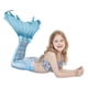 thumbnail image 2 of 3pcs Mermaid Tails Kids Swimsuit Costumes With Monofins Bikini Swimming Cosplay Little Mermaid Tail For ChildrenXXL(145-155cm height), 2 of 4