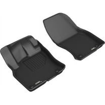 3D MAXpider Front Row Custom Fit All-Weather Floor Mats for 2019-2020 Audi Q3 Models - Kagu Rubber (Black)
