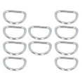 thumbnail image 2 of D Ring, Welded D Rings 10Pcs Stainless Steel 316 Highly Polished  For Rigging, 2 of 8