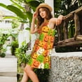 thumbnail image 2 of Yiaed Cartoon Pumpkins Print Women's Sleeveless Dress, Loose Fit Summer Dress, Casual Sleeveless Dress for Women, 2 of 7